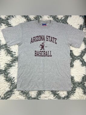 Champion Men’s Gray Arizona State Baseball T-shirt Size Large